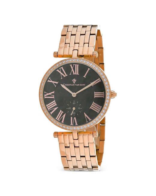 Christian Van Sant Metallic Hush 36Mm Watch