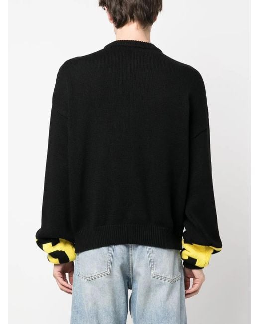 Maglione Con Stampa di Gcds in Black da Uomo