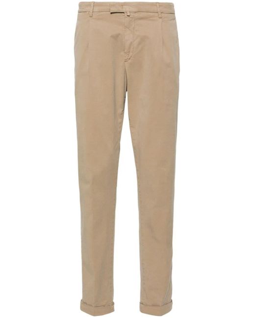 Pantalones chinos con pinzas invertidas Briglia 1949 de hombre de color Natural