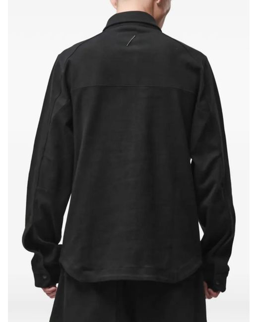 Thom Krom Black Flap-Pocket Shirt for men