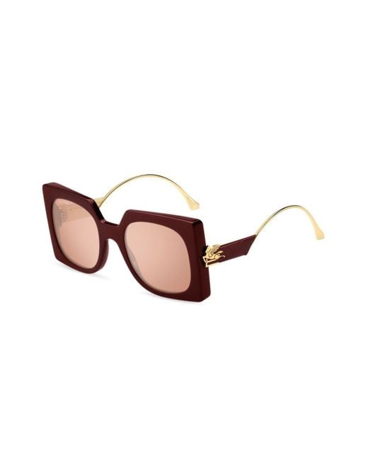 Gafas de sol con placa Pegaso Etro de color Brown
