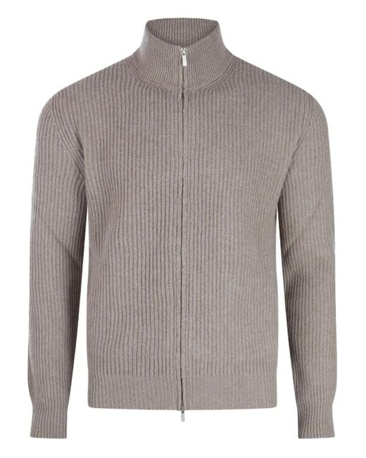 Lardini Pullover mit Stehkragen in Gray für Herren