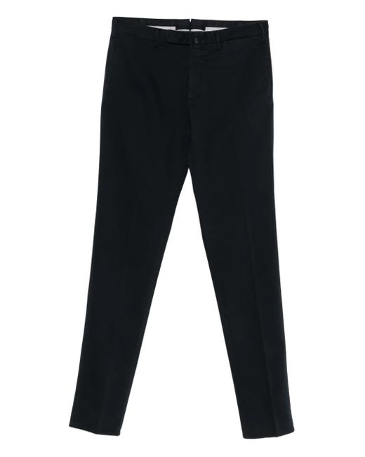 Incotex Black Stretch-Cotton Trousers for men