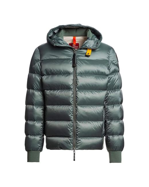 Parajumpers Green Pharrell Quilted Hooded Jacket for men