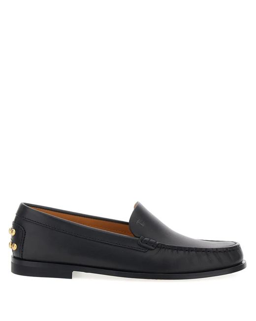 Tod's Black Loafer mit Nieten