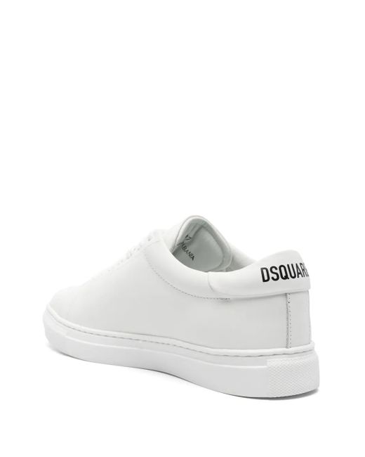 DSquared² White Cassetta Sneakers