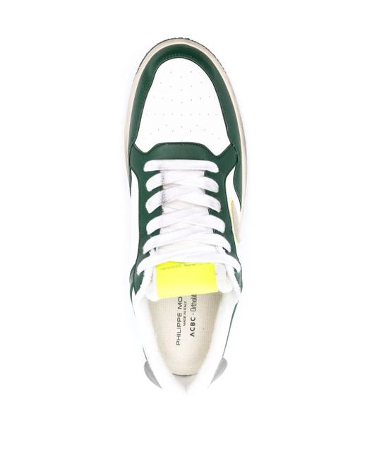 Philippe Model Green Lyon Low-Top Sneakers for men