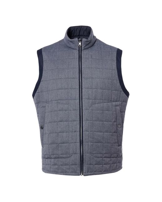 Pal Zileri Blue Quilted Gilet for men