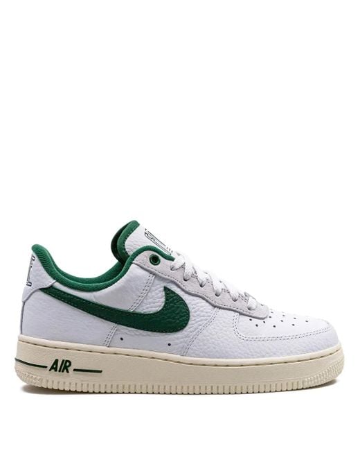 Nike White Air Force 1 Logo-embellished Leather Low-top Trainers