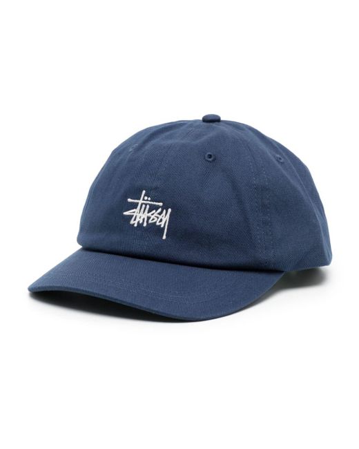 Stussy Blue Logo-embroidered Baseball Cap for men