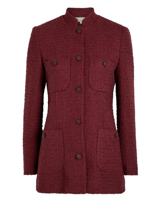 LIBEROWE Raja Tweed Jacket in Red | Lyst UK