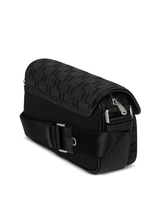 Karl Lagerfeld Black K/Monogram Messenger Bag for men