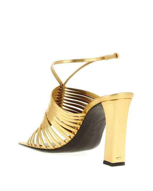 Giuseppe Zanotti Savoia Sandalen im Metallic-Look