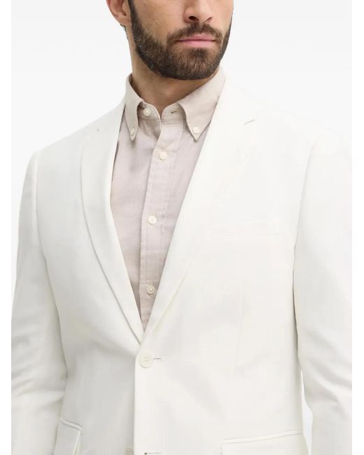 Lindbergh White Single-Breasted Suit for men
