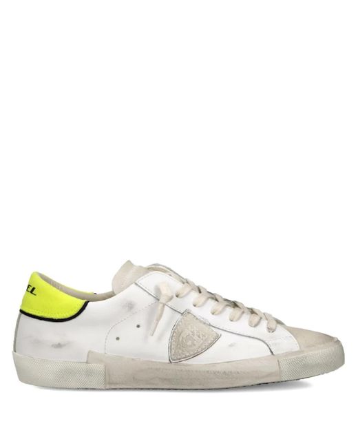 メンズ Philippe Model Prsx パッチワーク スニーカー White
