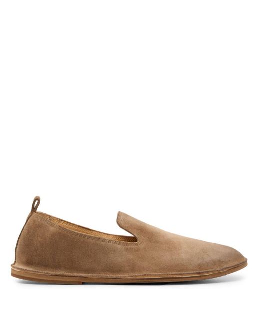 Marsèll Brown Strasacco Suede Loafers