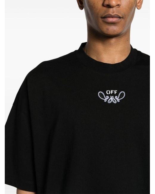 Off-White c/o Virgil Abloh Arrows T-Shirt mit Bandana-Print in Black für Herren