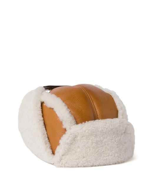 Miu Miu White Shearling Hat