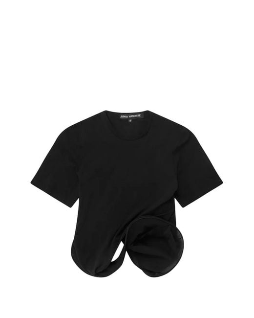 Junya Watanabe Black Stretch Jersey T-Shirt