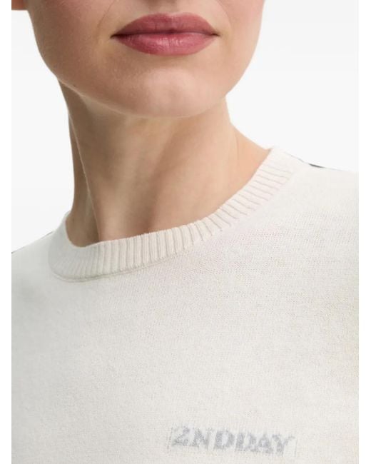 2nd Day White Lance Sweater