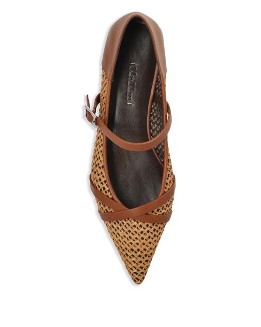 Max Mara Brown Crochet Ballet Flats