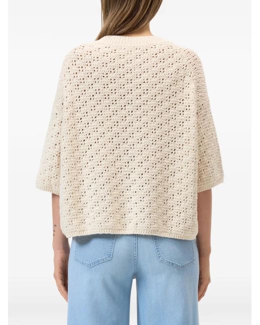 Closed Natural Crew-Neck Cardigan