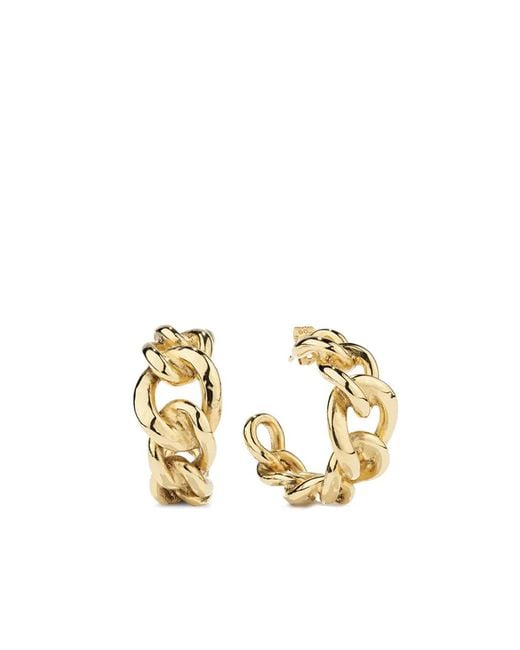 Goossens Metallic Lhassa Hoop Earrings