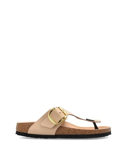 Birkenstock Natural Gizeh Big Buckle Sandals