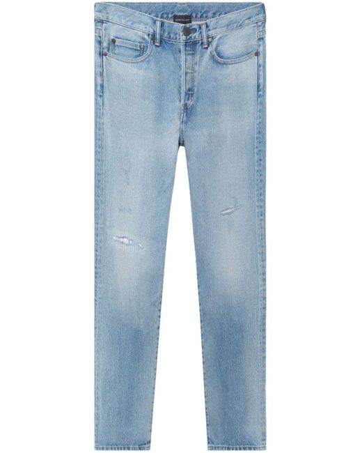 John Elliott Blue The Daze Tapered-leg Cotton Jeans for men