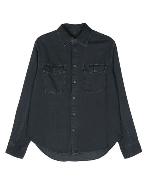 Rag & Bone Blue Long-Sleeved Shirt for men