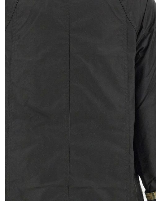 Barbour Black Modern Beadnell Waxed Jacket
