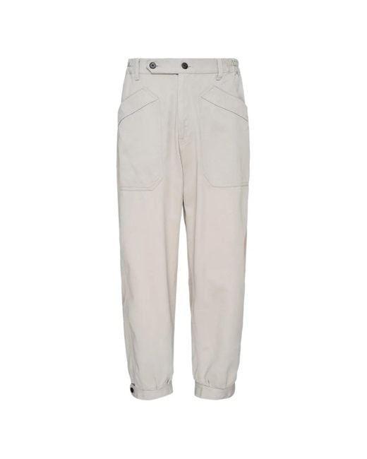 Visvim White Carrol Trousers for men