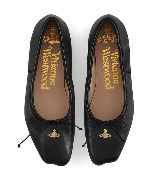 Vivienne Westwood Black Brigitte Ballerina Shoes
