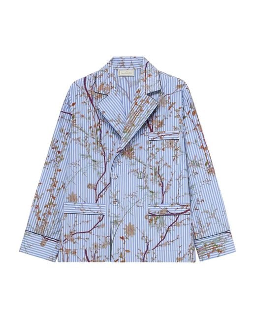 Pierre Louis Mascia Blue Kami Striped Jacket