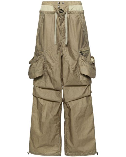 ANDERSSON BELL Natural Double-waist Cargo Trousers