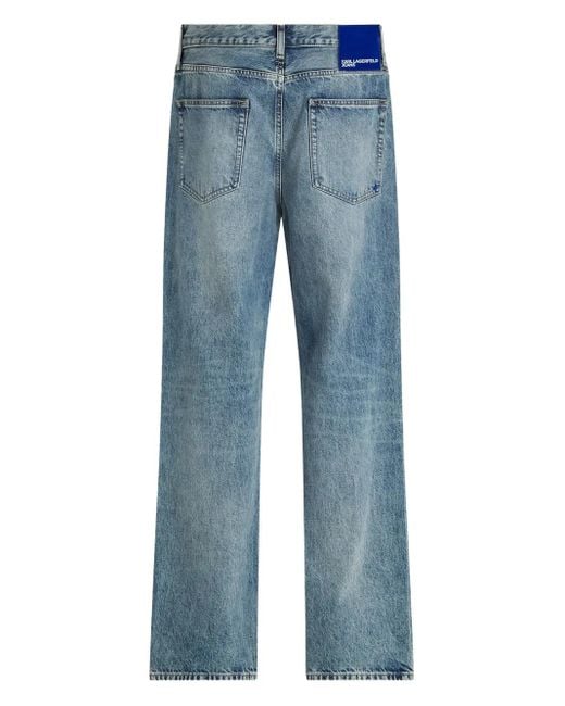 Karl Lagerfeld Blue Five-Pocket Jeans for men