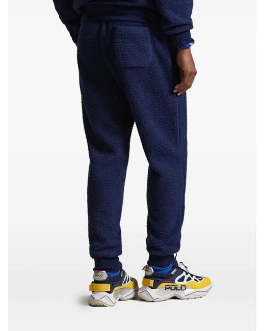 Polo Ralph Lauren Blue Pantalon De Jogging À Fini Texturé