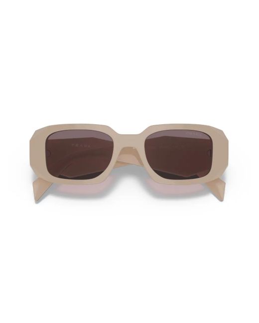 Prada Pink Rectangle-Frame Glasses