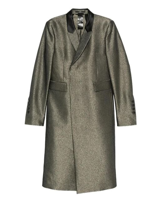 SAPIO Gray Metallic-Effect Coat