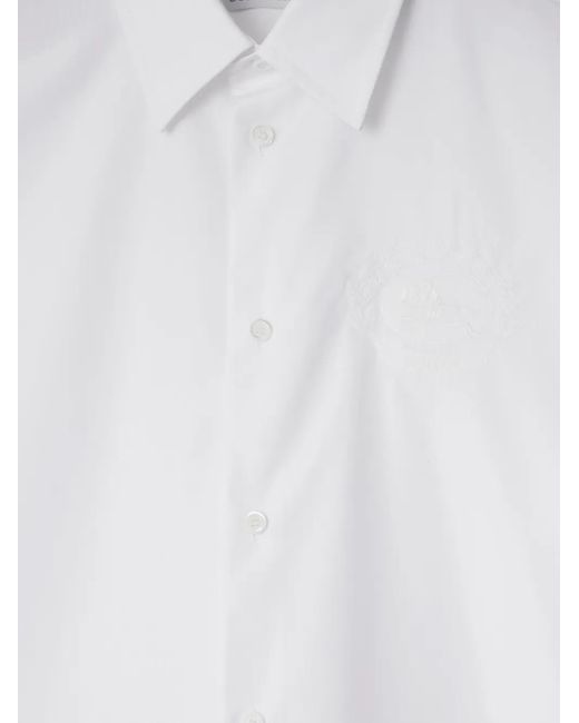 Chemise À Logo Brodé Ekd Burberry pour homme en coloris White