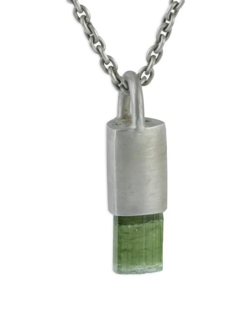 Parts Of 4 Green Sterling Talisman Tourmaline Necklace