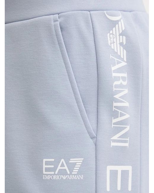 EA7 Blue Long-Sleeve Hoodie Tracksuit