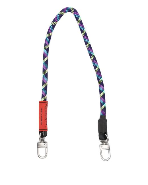 Topologie White Wrist Rope-Pattern Keyring