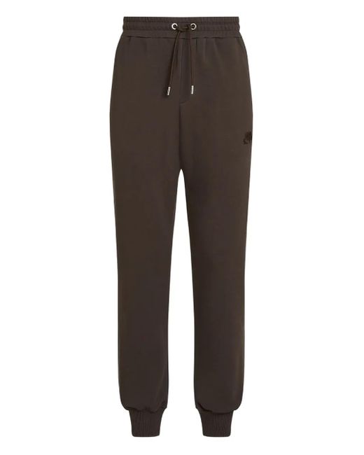 Karl Lagerfeld Brown Cuffed Track Pants for men