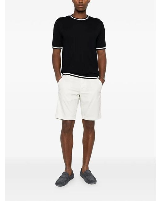 Jacob Cohen White Logo-Patch Shorts for men