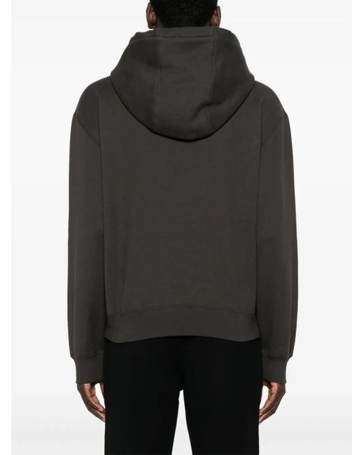 Saint Laurent Black Hoodie Logo for men