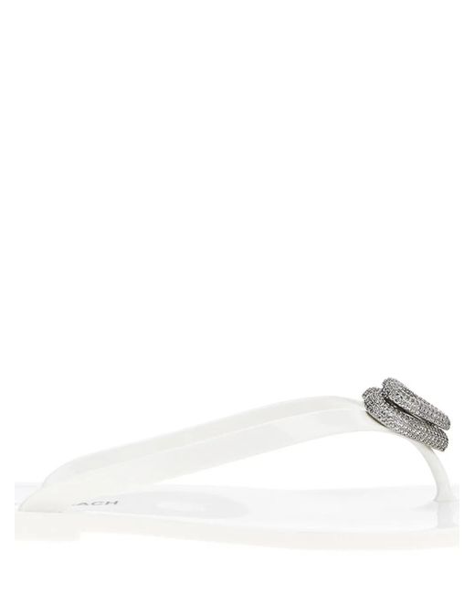 Chanclas Double Heart Mach & Mach de color White