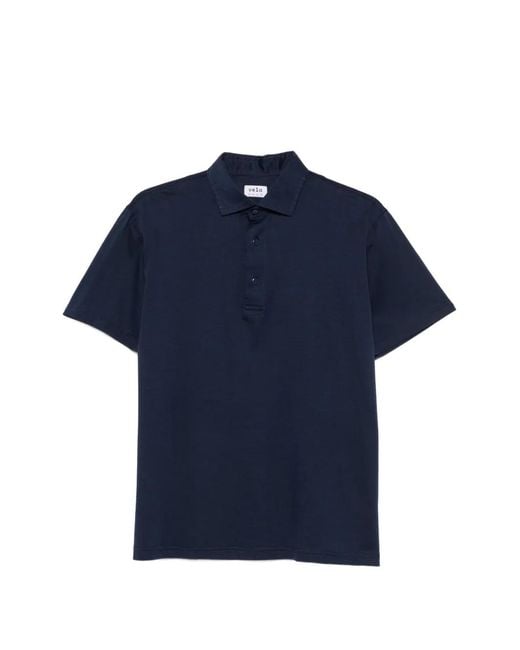 VELA SHOP Blue Polo À Manches Courtes for men