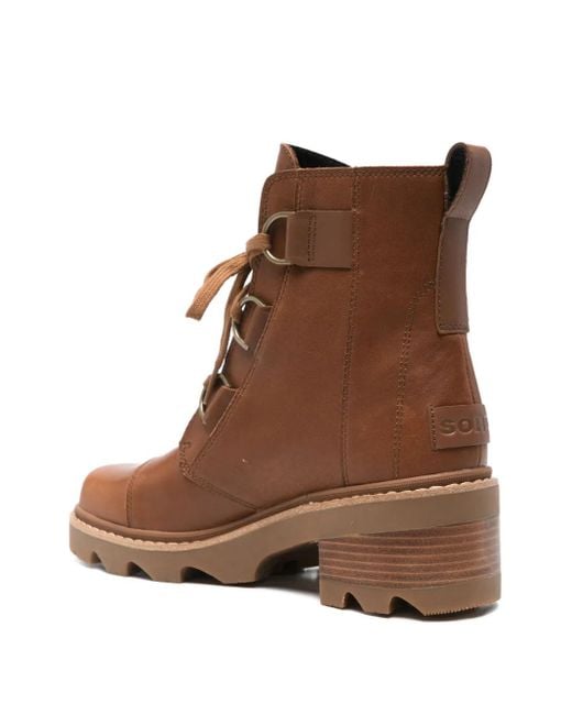 Sorel Brown Joan Ankle Boots