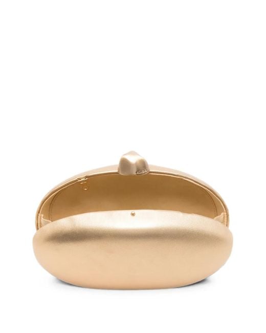 Cult Gaia Natural Eviana Clutch Bag